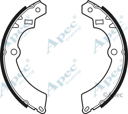 APEC BRAKING Комплект тормозных колодок SHU476